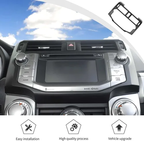Vista 6 de Voodonala Para 4Runner ABS Control Central Navigation Dashboard Instrumento Fascia Panel Cubierta Trim para 2010-2019 Toyota 4Runner Accesorios