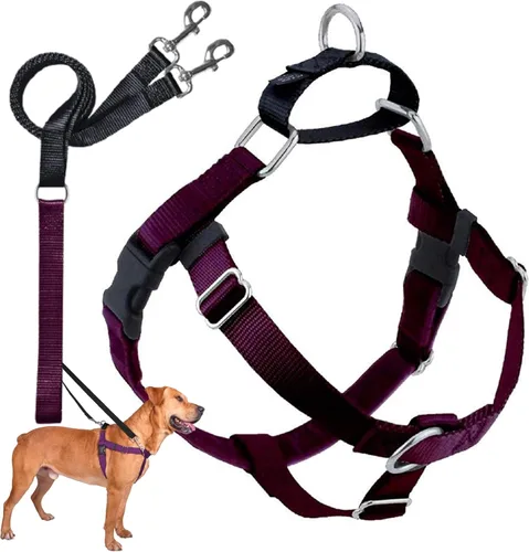 Vista 11 de 2 Hounds Design Freedom - Arnés para perro sin tirones, arnés ajustable y correa, fácil de caminar y control cómodo, se adapta a perros pequeños