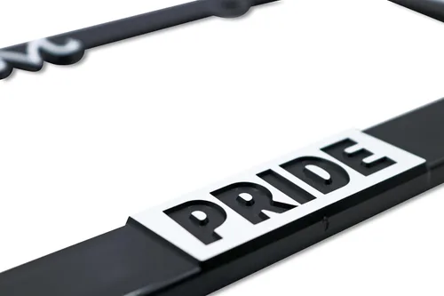 Vista 4 de Saiyan Pride V2 - Marco de matrícula elevado en 3D, 1 paquete de cubierta de placa de carácter, soporte universal para placa de automóvil de EE.