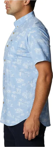 Vista 2 de Columbia Men's Rapid Rivers Printed Short Sleeve Shirt