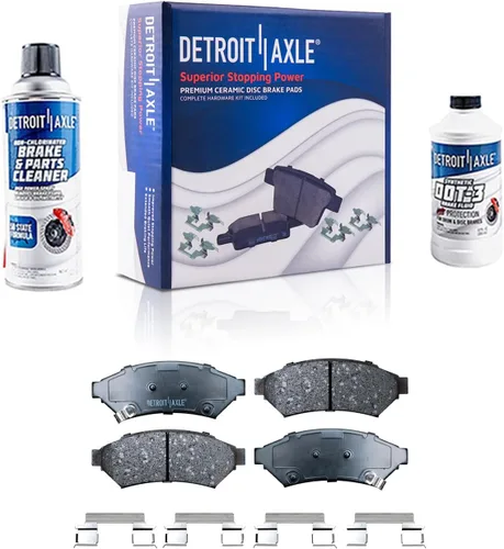 Vista 109 de Detroit Axle - Pastillas de freno de cerámica delanteras Reemplazo de pinza de freno derecha para Dodge Ram 1500 Dakota, Ram 1500 Classic - Juego