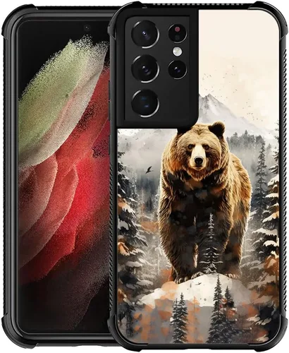 Vista 12 de Funda compatible con Samsung Galaxy S21, diseño de elefantes africanos, diseño increíble a prueba de golpes, antiarañazos, carcasa trasera