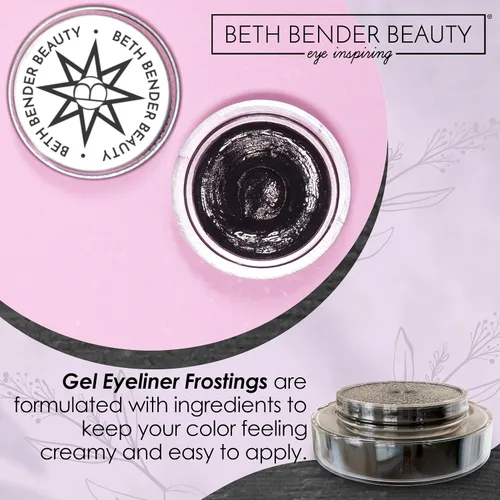Vista 4 de Beth Bender Beauty - Gel Eyeliner Frosting en Negro Mate (Jett)
