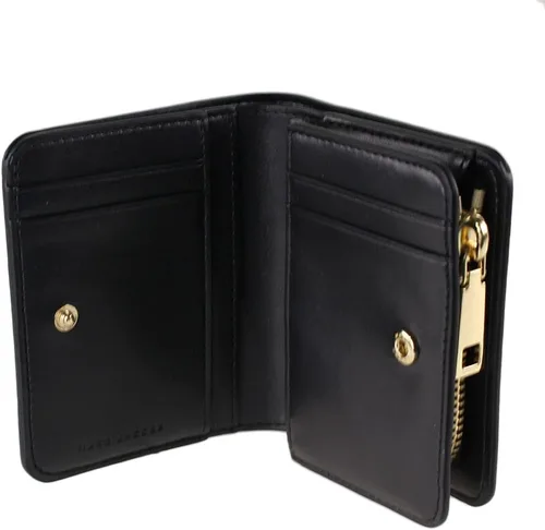 Vista 3 de Marc Jacobs M0016993 Cartera pequeña plegable negra para mujer