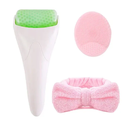 Vista 7 de Rodillo de hielo para moldeador facial, masajeador facial, herramientas para el cuidado de la piel para antiarrugas, hielo frío, rodillo facial