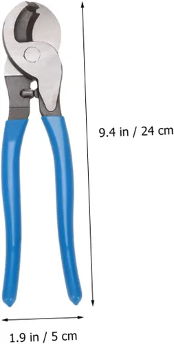 Vista 3 de OSALADI Cortador de cables de 1.0 lbs, alicates pelacables, herramienta de mano duradera para electricistas, diseño ergonómico, bordes endurecidos