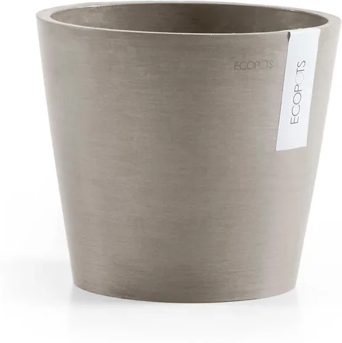 Vista 21 de Ecopots Amsterdam - Maceta redonda para flores, color gris oscuro, 8