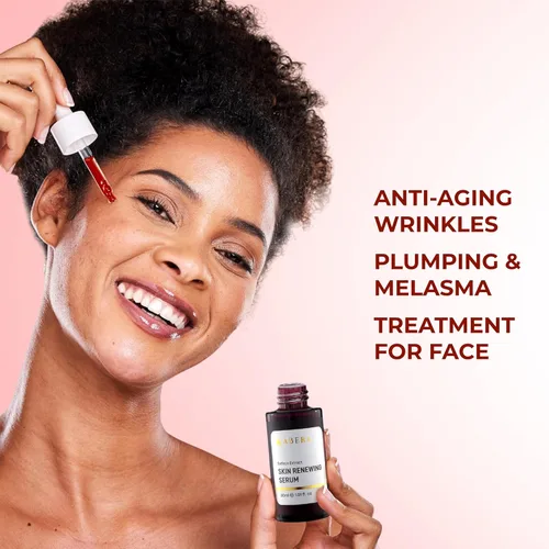 Vista 9 de ABERA Suero de azafrán renovador, tratamiento de melasma de alta potencia para cara y cuerpo, removedor de manchas oscuras para la edad, pecas