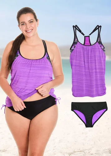 Vista 2 de ZeroXposur Womens Swimsuits Tankini Top and Bikini Briefs Set - Plus Size Tankini Swimsuits for Women