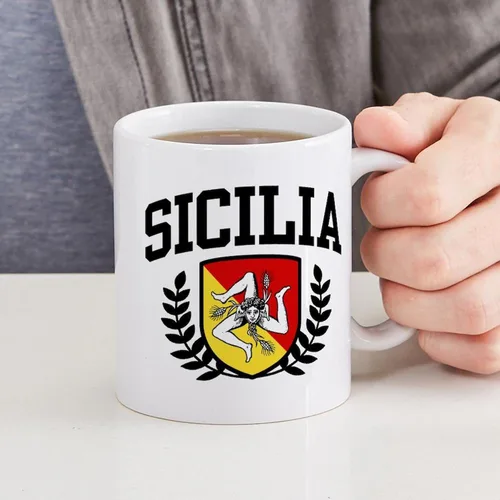 Vista 4 de CafePress Sicilia Mug - Taza de café de cerámica (11.0 fl oz)