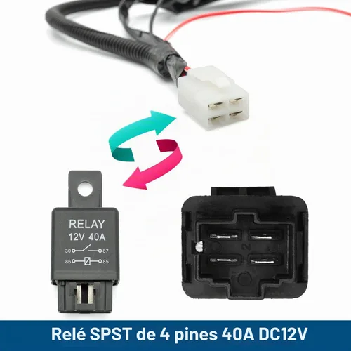 Vista 4 de Arnés de cableado de luz antiniebla H11 H8 para Nissan Altima Frontier Versa Sentra Rouge 2014-2023 con kit de interruptor de encendido/apagado