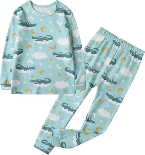 Vista 12 de Owlivia Conjunto de pijama para niños pequeños de 12 meses a 8 años Conejo A-gris