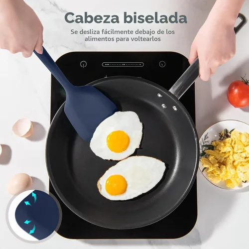 Vista 8 de Espátula de silicona resistente al calor de 600 ℉: espátula de cocina sólida U-Taste de 13.6 pulgadas, sin BPA, utensilio de cocina flexible y fino