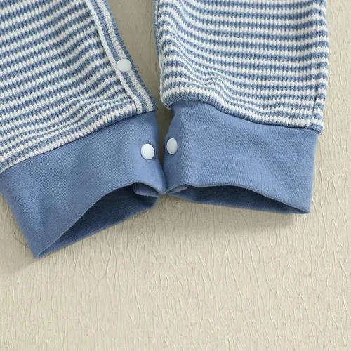 Vista 7 de Kuriozud Ropa para Recién Nacido Bebé Unisex Niño Niña Mameluco con Botones Mono Conjunto Básico de Una Pieza