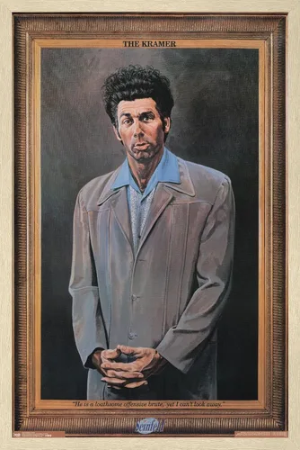 Vista 7 de Trends International Seinfeld - Póster de pared Kramer, 14.725 x 22.375 pulgadas, versión enmarcada de madera de granero Versión enmarcada Barnwood