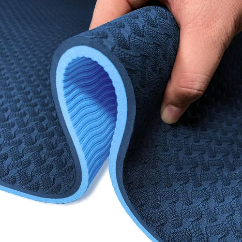 Vista 11 de Yoga Mat 1/3" (8mm) Thick Non-Slip, Women Men Fitness & Exercise Mat, 72"Lx24"W Eco-Friendly TPE Workout Mat with Carrying Strap for Yoga, Pilates