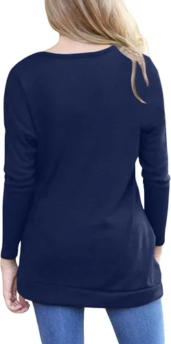 Vista 2 de Blusas de manga larga para mujer Yincro, tipo túnica para otoño, uso informal