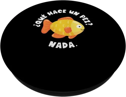 Vista 2 de Que Hace Un Pez Nada Spanish Teacher Bilingual Tea cher Dual PopSockets Standard PopGrip