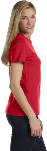 Vista 4 de Bella Canvas 6400 - Camiseta de manga corta relajada., B6400, S, Rojo