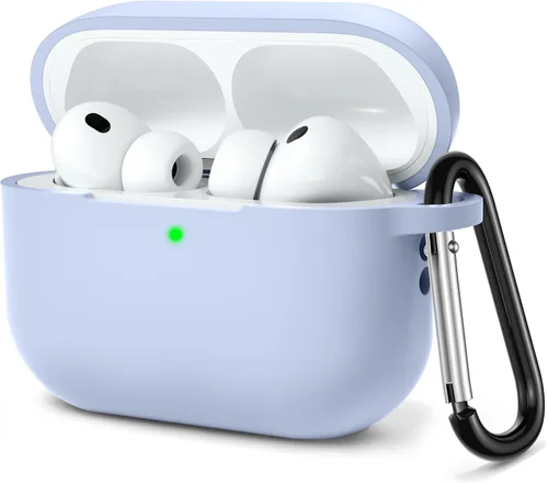 Vista 26 de Lerobo - Funda protectora completa de silicona suave para AirPods Pro 3 Rojo
