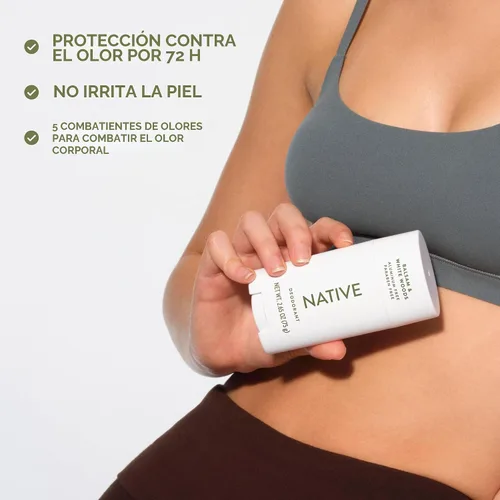 Vista 7 de Native El desodorante contiene ingredientes derivados de forma natural, control de olores de 72 horas, desodorante para mujeres y hombres, sin