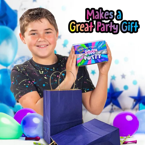 Vista 9 de Original Stationery Masilla Slime Galaxy Space Goo, brilla en el espacio oscuro, masilla para bricolaje, 29 piezas, masilla terapéutica