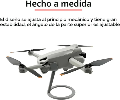 Vista 2 de Mini 4 Pro Soporte de exhibición de escritorio, soporte ajustable para dron para DJI Mini 3 Pro/Mini 3 accesorios (gris)