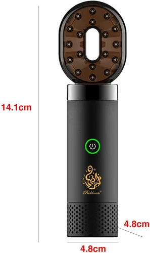 Vista 3 de Quemador de incienso electrónico eléctrico difusor de aroma fragancia árabe Bakhoor árabe incienso incensario para exteriores, hogar, escritorio
