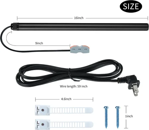 Vista 6 de Briidea Varilla deshumidificadora segura, varilla que reduce la humedad con fácil instalación y cable de enchufe fácilmente roscado a través