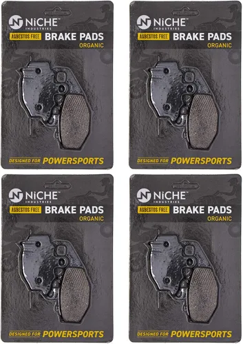 Vista 7 de NICHE Juego de pastillas de freno para Kawasaki Ninja ZX6R ZX9R ZZR600 ZX10R 43082-0004 trasero orgánico Kawasaki, Fits 2004-2010 NINJA ZX10R
