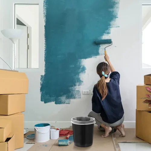Vista 7 de Bolsa de filtro de pintura, colador de pintura de 5 galones con apertura superior elástica, bolsa de filtros de malla fina blanca para jardinería