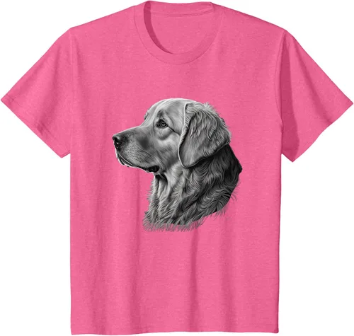 Vista 47 de Camiseta divertida Golden Retriever, Negro