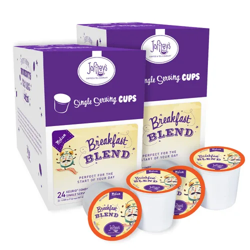Vista 15 de Joffrey's Coffee - Mezcla de desayuno, granos de café arábica de tostado medio artesanal, mezcla de cuerpo suave, sabor y aroma equilibrados