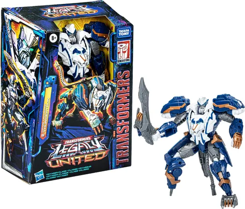 Vista 15 de Transformers Legacy United Voyager Class Prime Universe Thundertron, figura de acción de conversión de 7 pulgadas, 8+