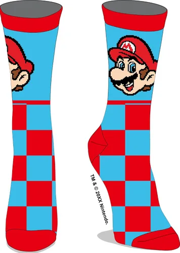 Vista 6 de Super Mario Bros. Calcetines para adultos (5 unidades), Multi colorido