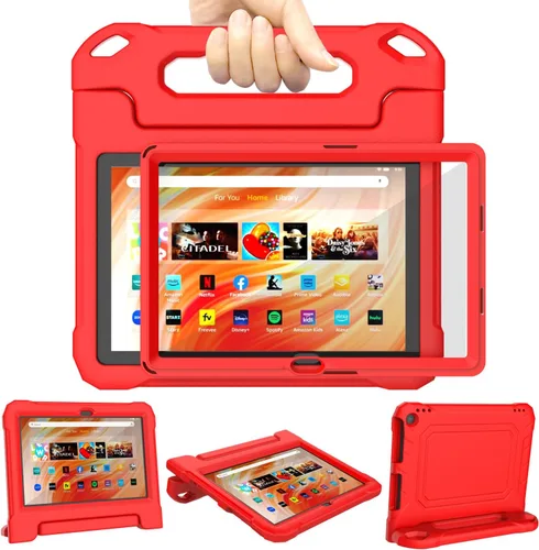 Vista 9 de DJ&RPPQ Funda para niños, EVA Strong Anti Drop es adecuada para tabletas de 10 pulgadas. No compatible con iPad de 10 pulgadas, color negro