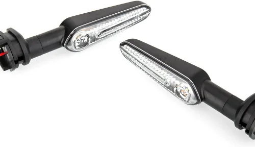 Vista 2 de Indicadores LED de Señal de Giro Delanteros y Traseros Compatibles con Yamaha YZF R1 R3 R6 R7 R9 R15 R25 YBR 125/250, MT-125/-07/-10, FZ-25/-010