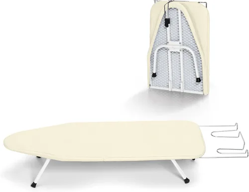 Vista 10 de Tabla de Planchar Pequeña Plegable, BlissBoard Tabla de Planchar de Mesa con Cubierta y Almohadilla, Marco de Metal Mesa de Planchar Mini de Negro