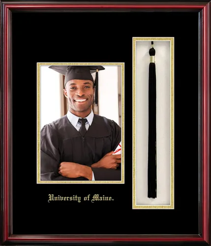 Vista 104 de Campus Images NCAA unisex 5x7 Portrait with Tassel Box Petite Cherry 2-Cereza