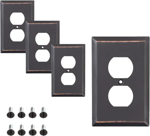 Vista 9 de Placa de pared de acero plana, color bronce