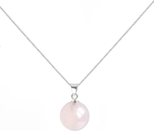 Vista 20 de Collar con colgante de cristal de plata de ley 925, collar de cristal curativo ajustable para mujer