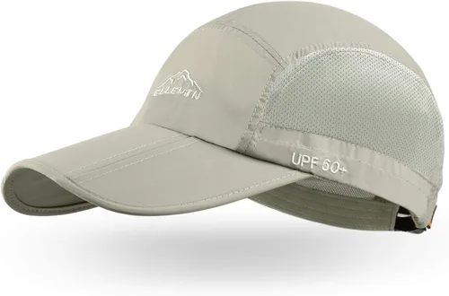 Vista 53 de ELLEWIN Gorra de béisbol unisex UPF 50 sin estructura, con pico grande y plegable