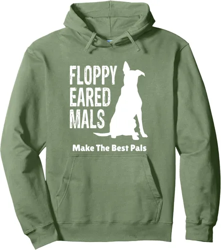 Vista 7 de Floppy Eared Mals Make The Best Pals Belgian Malinois Sudadera con capucha