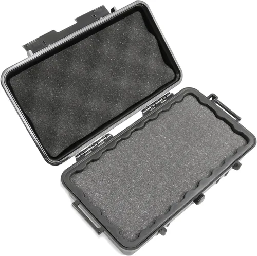 Vista 8 de CASEMATIX Estuche rígido pequeño impermeable de 9.5 pulgadas con espuma personalizable para electrónica portátil, herramientas y accesorios, funda