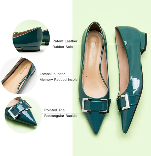 Vista 4 de C.Paravano Zapatos planos para mujer Zapatos planos para mujer Zapatos planos sin cordones Zapatos planos de ballet para mujer Zapatos planos