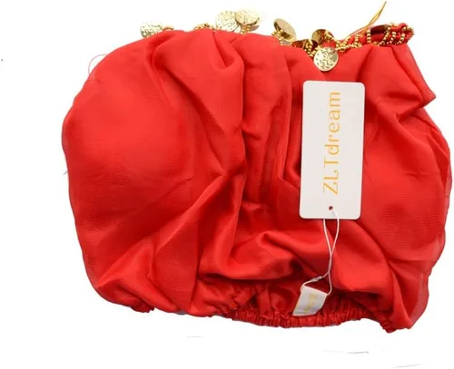Vista 3 de ZLTdream top de gasa mangas largas para bailarina de danza del vientre, para mujer.