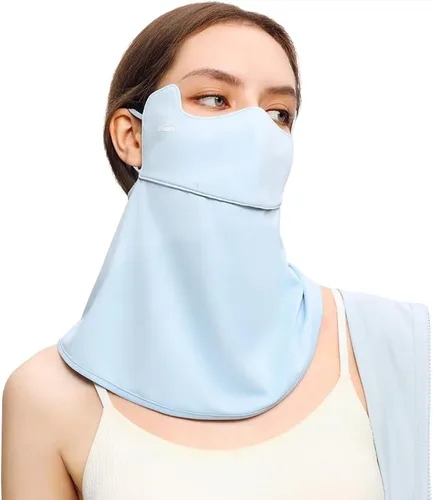 Vista 13 de Protección solar para la cara, bufanda para el cuello, polaina para mujer, UPF 50+, máscara de verano anti-UV, cubierta facial transpirable SLF5M119T