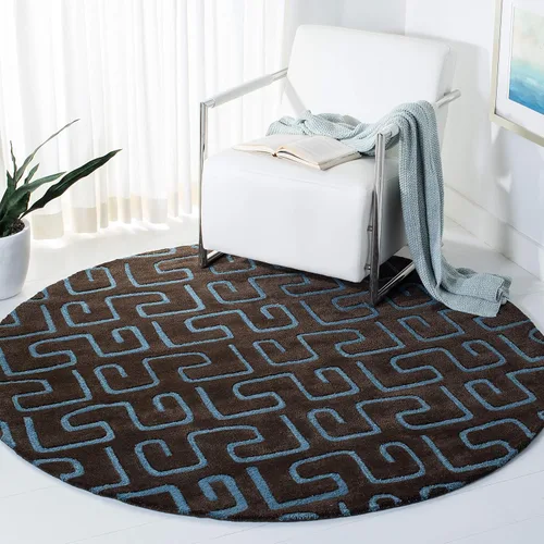 Vista 6 de SAFAVIEH Soho Collection - Alfombra decorativa de 2 x 3 pies, color verde claro, lana hecha a mano, ideal para zonas de alto tráfico en entrada