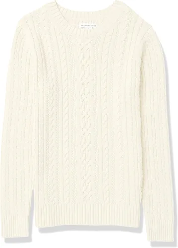 Vista 7 de Tienda Essentials - Suéter de manga larga con cuello redondo para mujer, de punto trenzado, (disponible en talla extragrande)