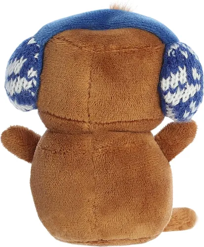 Vista 4 de Aurora® Festive Holiday Land of Lils™ Lil' Gingie™ - Animales de peluche de temporada - Regalos conmovedores - Marrón 5 pulgadas